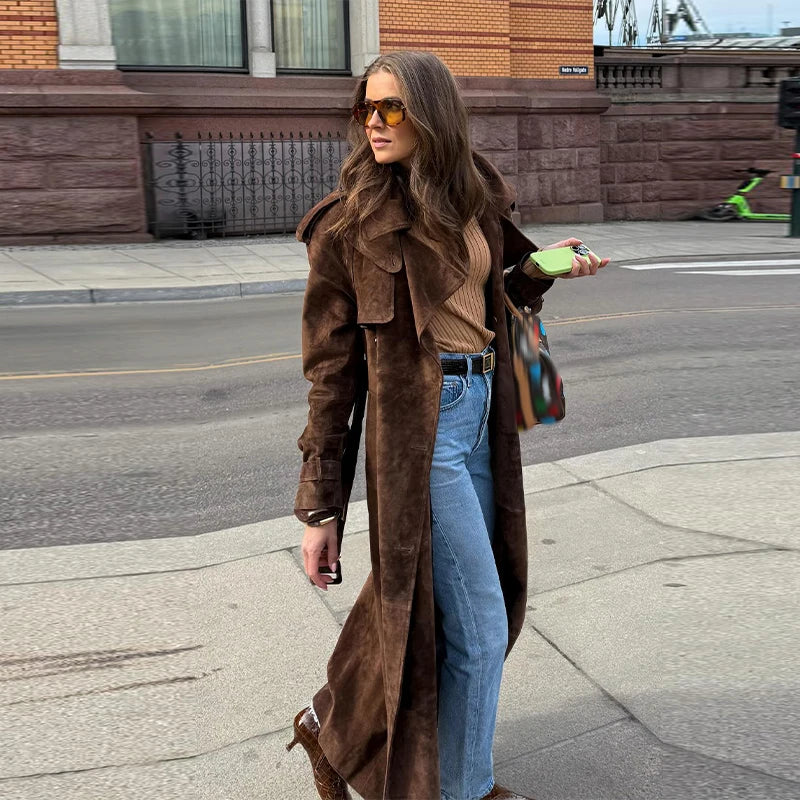 Vintage Suede Long Jackets