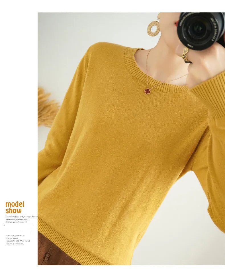 High-quality Cotton Knitted Sweater