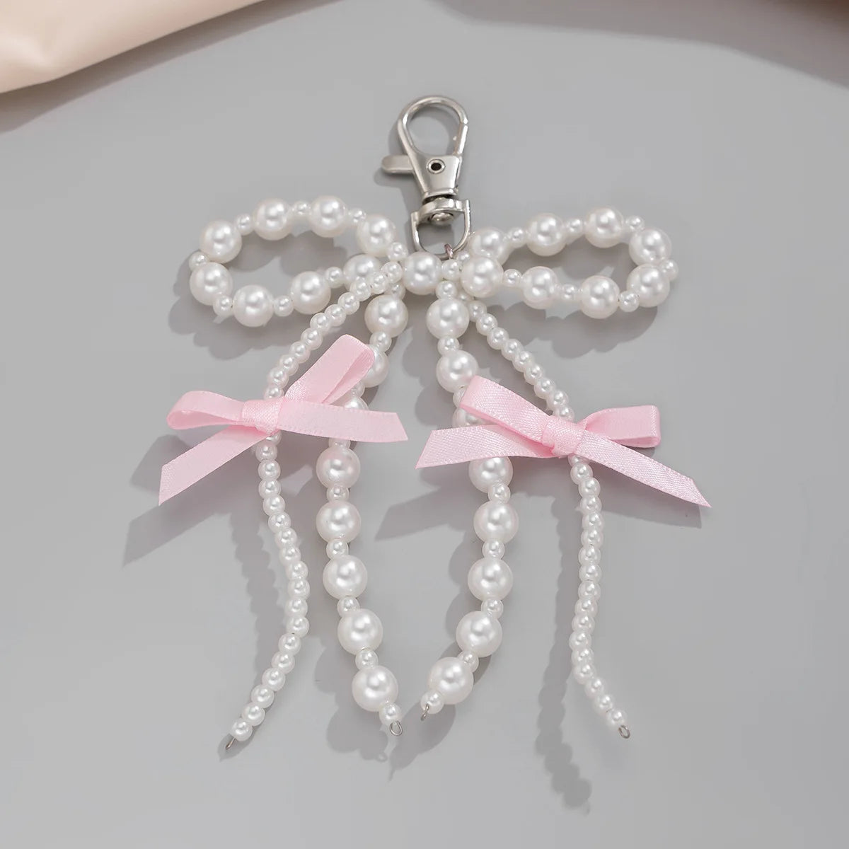 Y2K Fashion Flower Star Love Bow Strawberry Pendant Acrylic Keychain