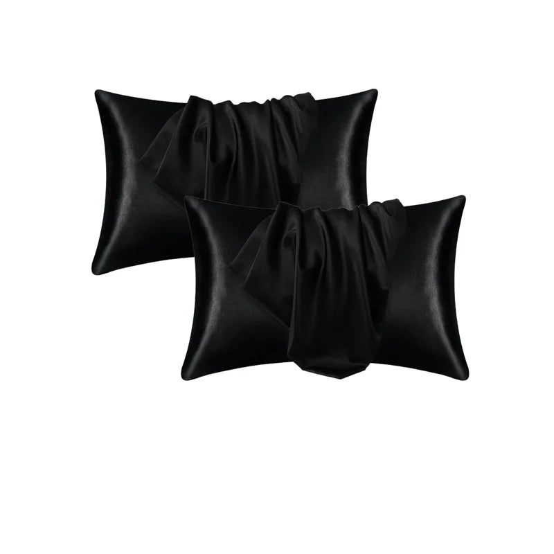 Pillowcase Silk Pillow Cover Silky Satin 1pc