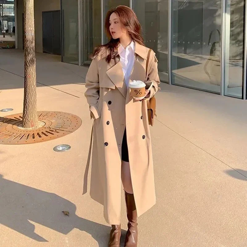 Loose Trench Coat Midi Length
