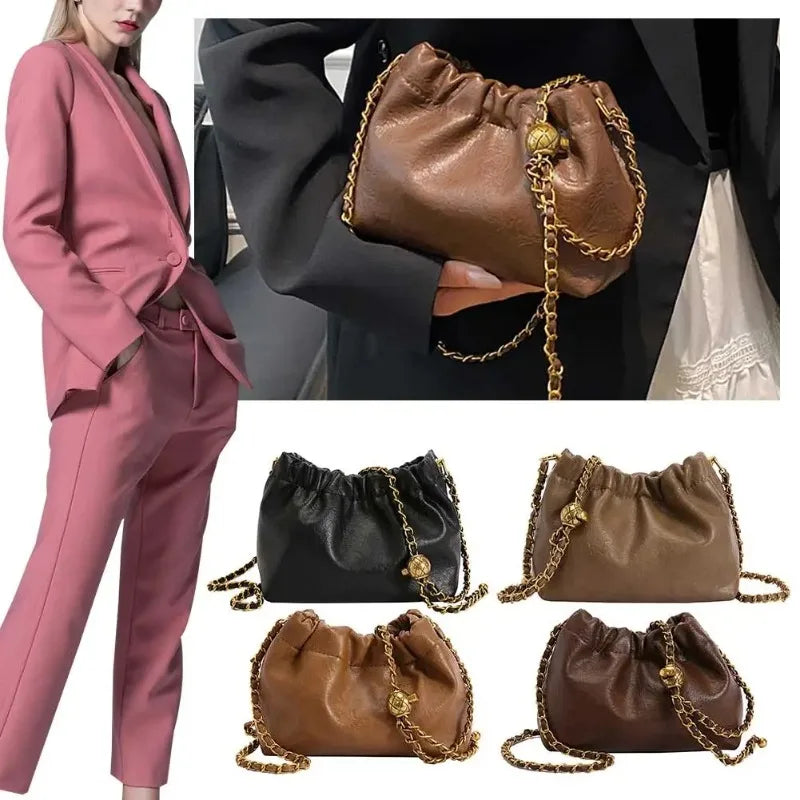 Women's Crossbody Tote Bag PU Leather Hobo Bag