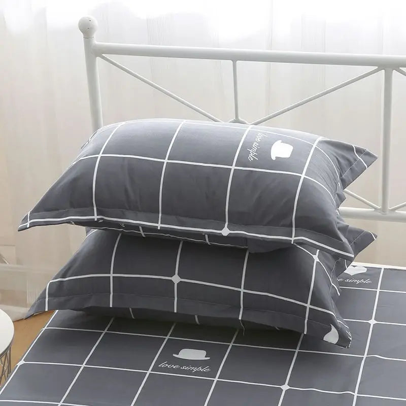 Pillowcase Adult Pair of Simple Thickened Student Dormitory Sprinkle Shop Apartment All Year Round Pillow Cover 2 2xpillowcases