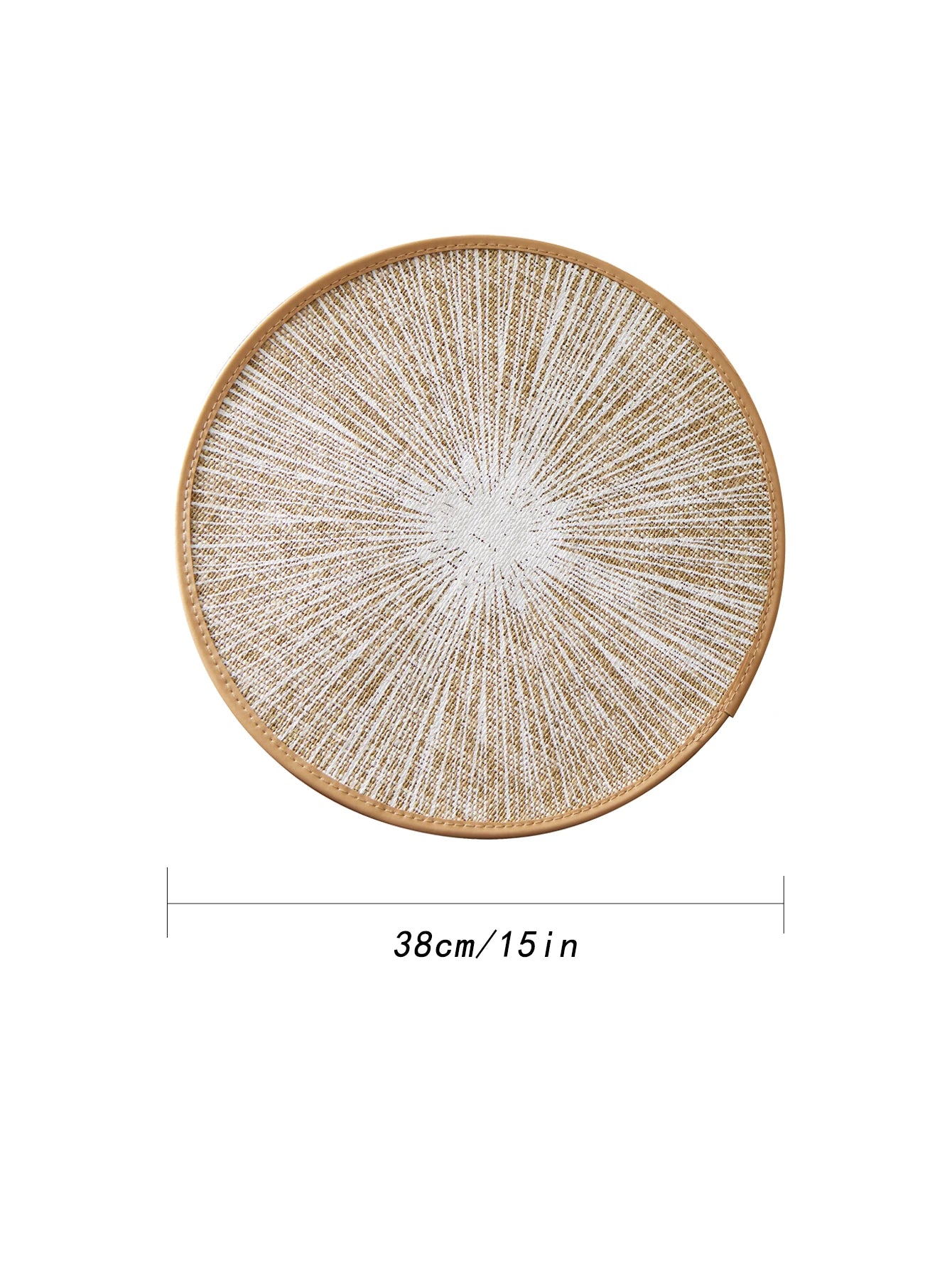 2/4/6/8pcs Round Burlap Macrame Placemats