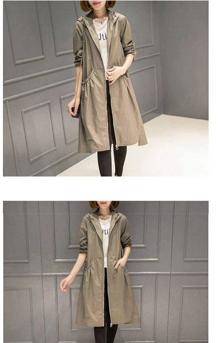 Korean Fashion Coats Thin and Light Windbreaker Women's Clothing