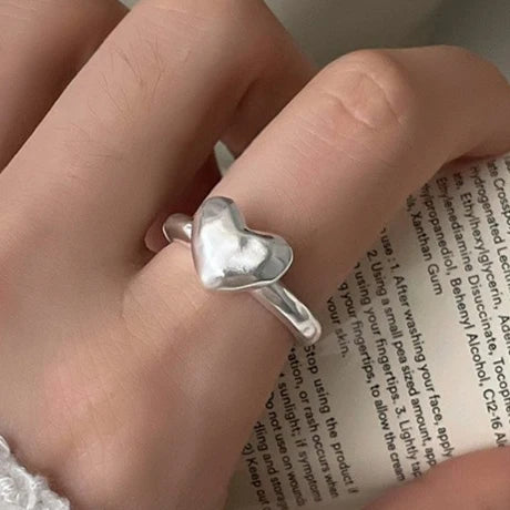 925 Sterling Silver Ring For Women Jewelry String Flower Finger Open Handmade Ring