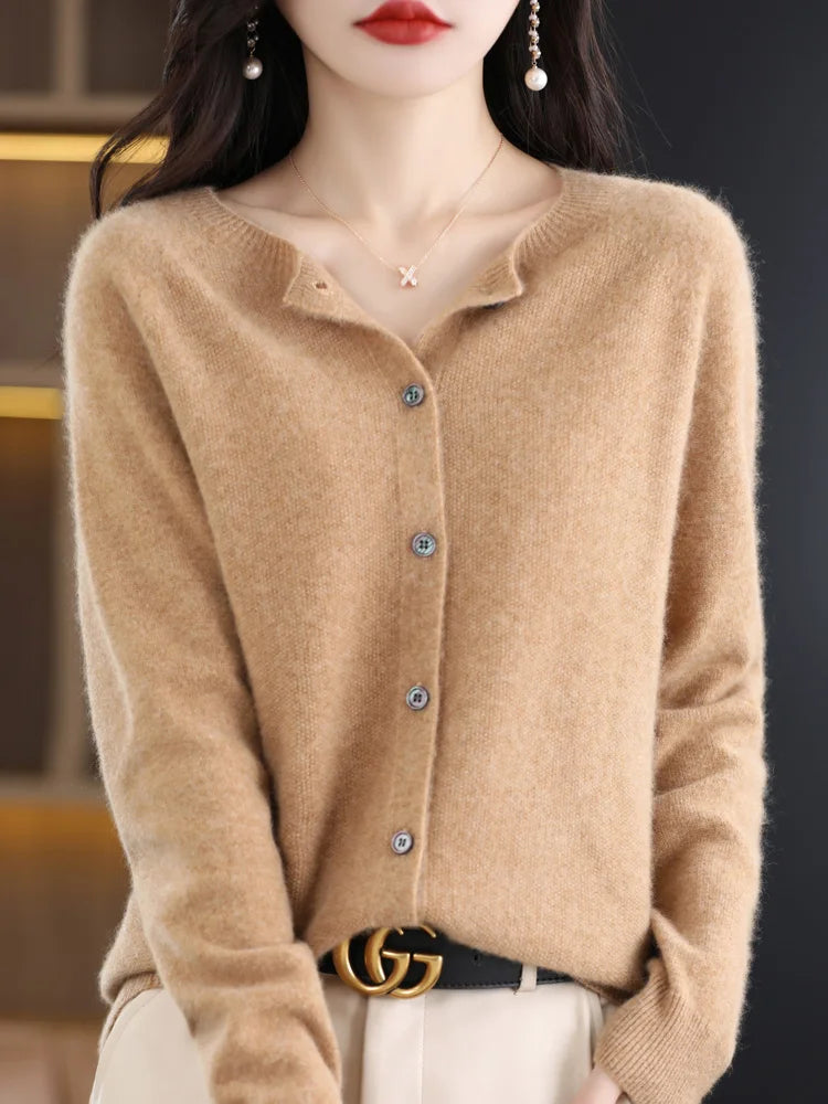 Women Cashmere Sweater 100% Merino Wool
