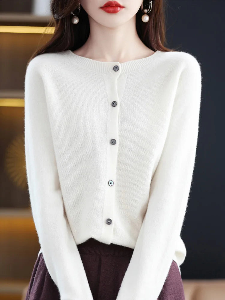 Women Cashmere Sweater 100% Merino Wool