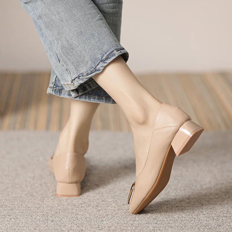 Woman Elegant Square Toe