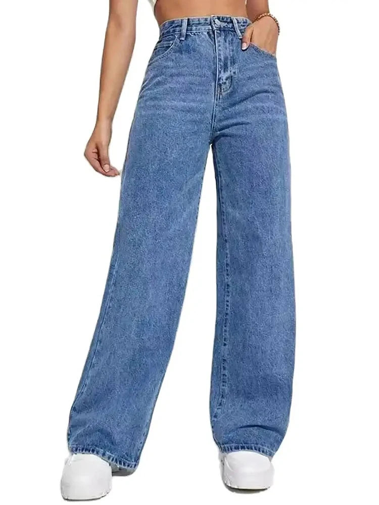 Fashion retro blue jeans