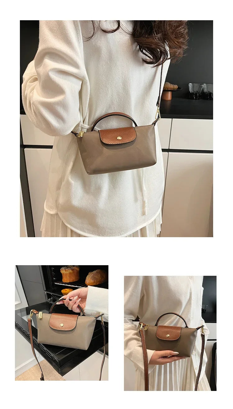 Retro Fashion Nylon Dumpling Bag