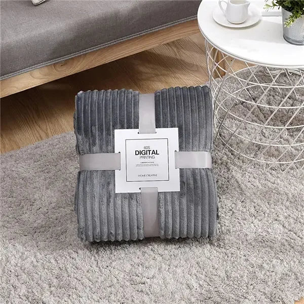 Striped Flannel Blankets For Beds Blanket