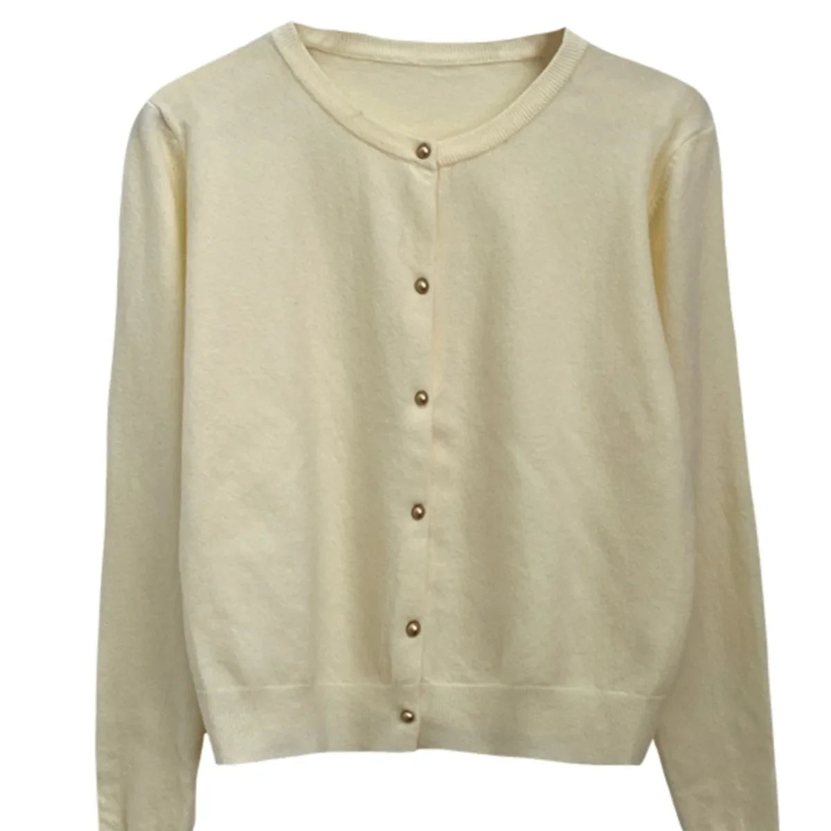 Solid Color Knitted for Women Cardigan