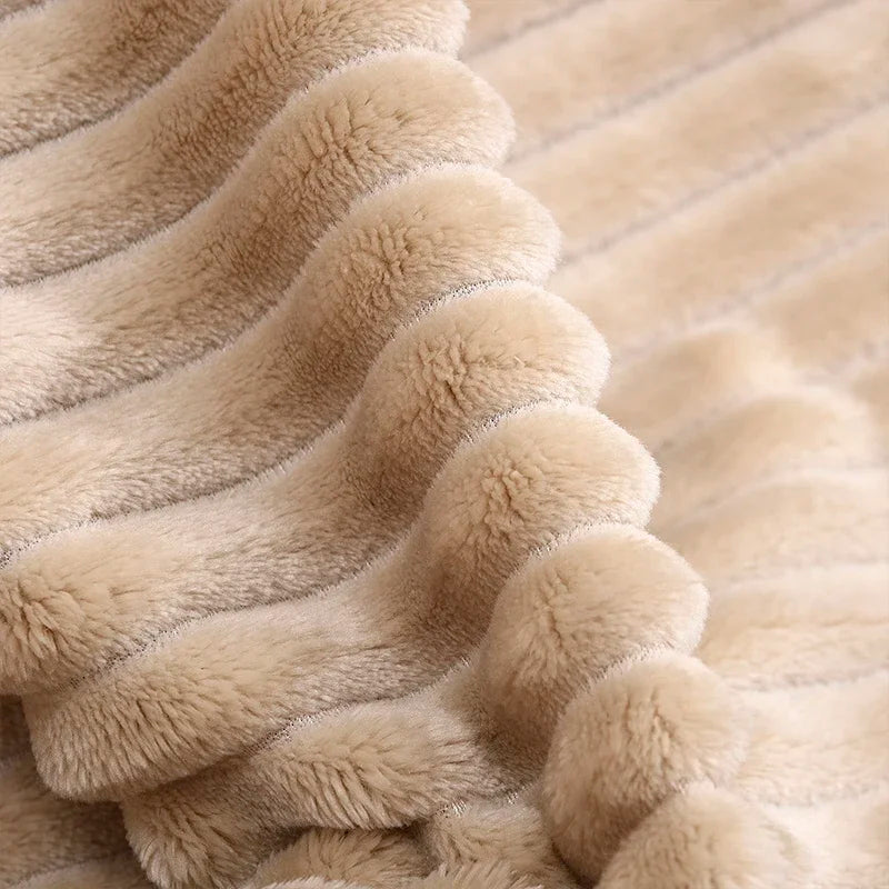 Striped Flannel Blankets For Beds Blanket