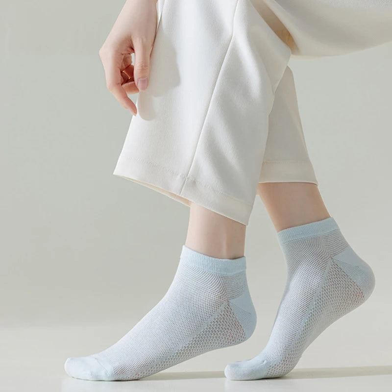 12 Pairs New Woman Cotton Socks Short Thin
