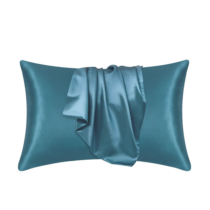 Pillowcase Silk Pillow Cover Silky Satin 1pc