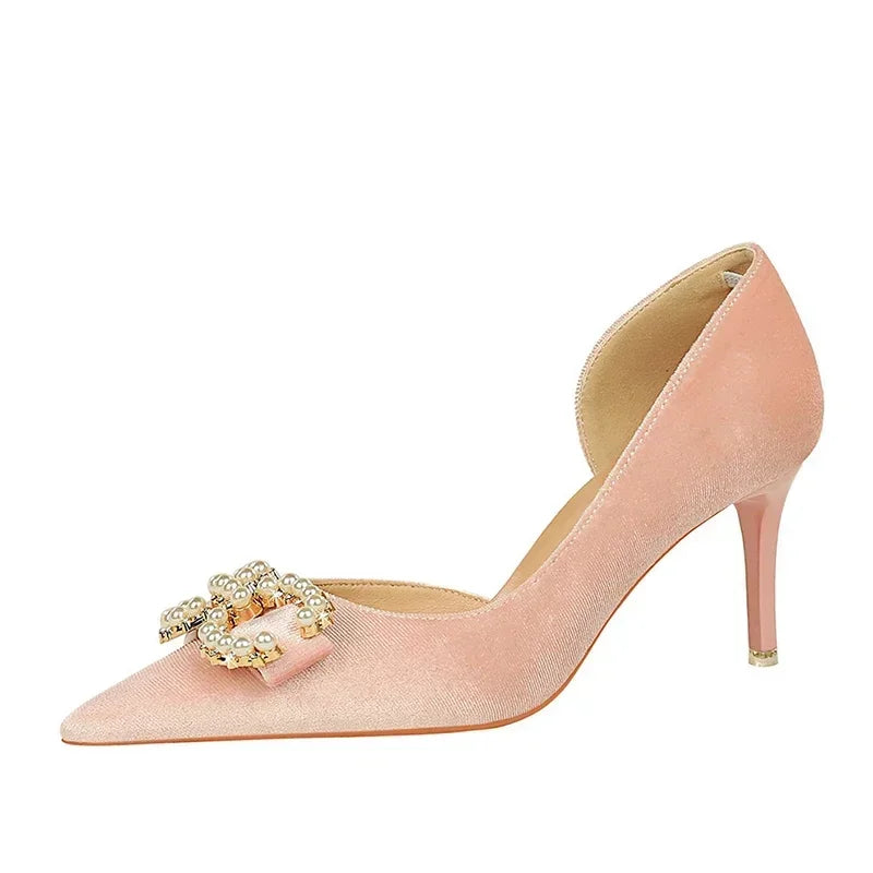 Women 7cm Thin High Heels