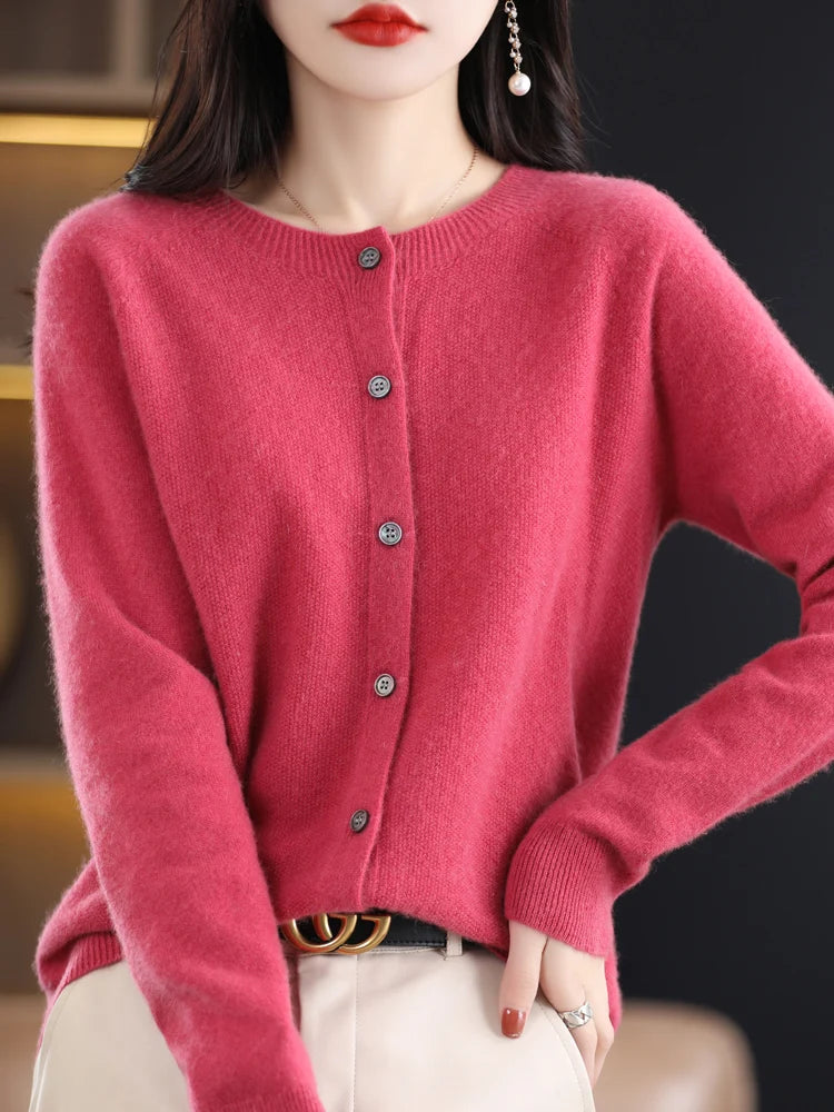 Women Cashmere Sweater 100% Merino Wool