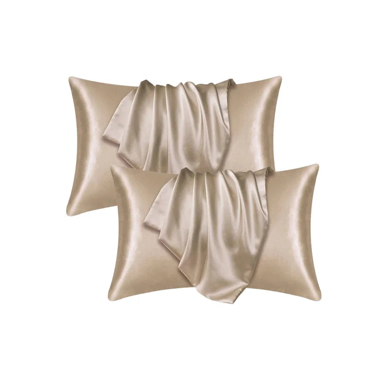 Pillowcase Silk Pillow Cover Silky Satin 1pc