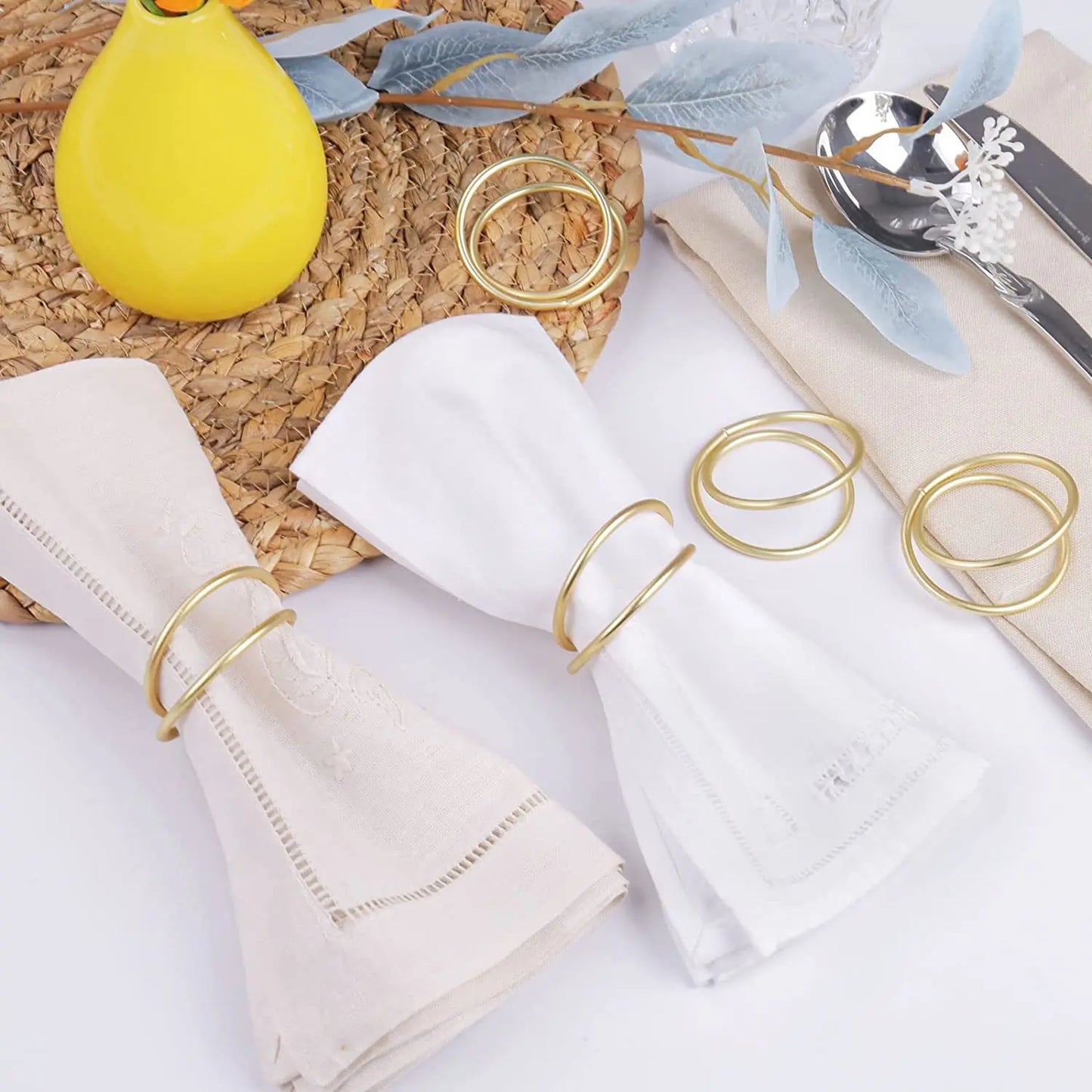 Exquisite Gold Napkin Ring Metal Napkin Rings
