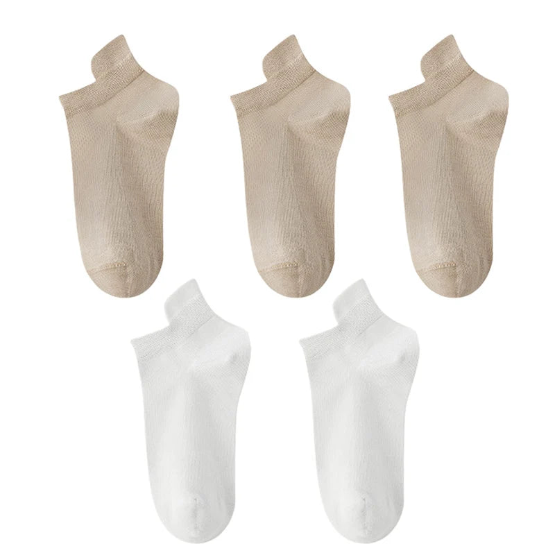 10pieces=5 Pairs Women Socks Casual Breathable High Quality Ankle Sock