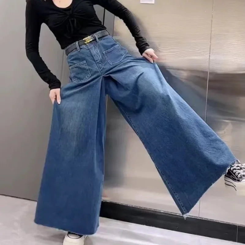Retro Loose Super Wide-leg Jeans