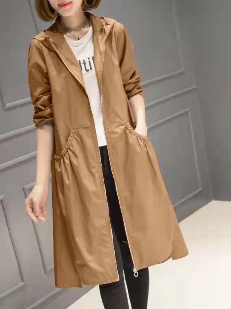 Korean Fashion Coats Thin and Light Windbreaker Women's Clothing