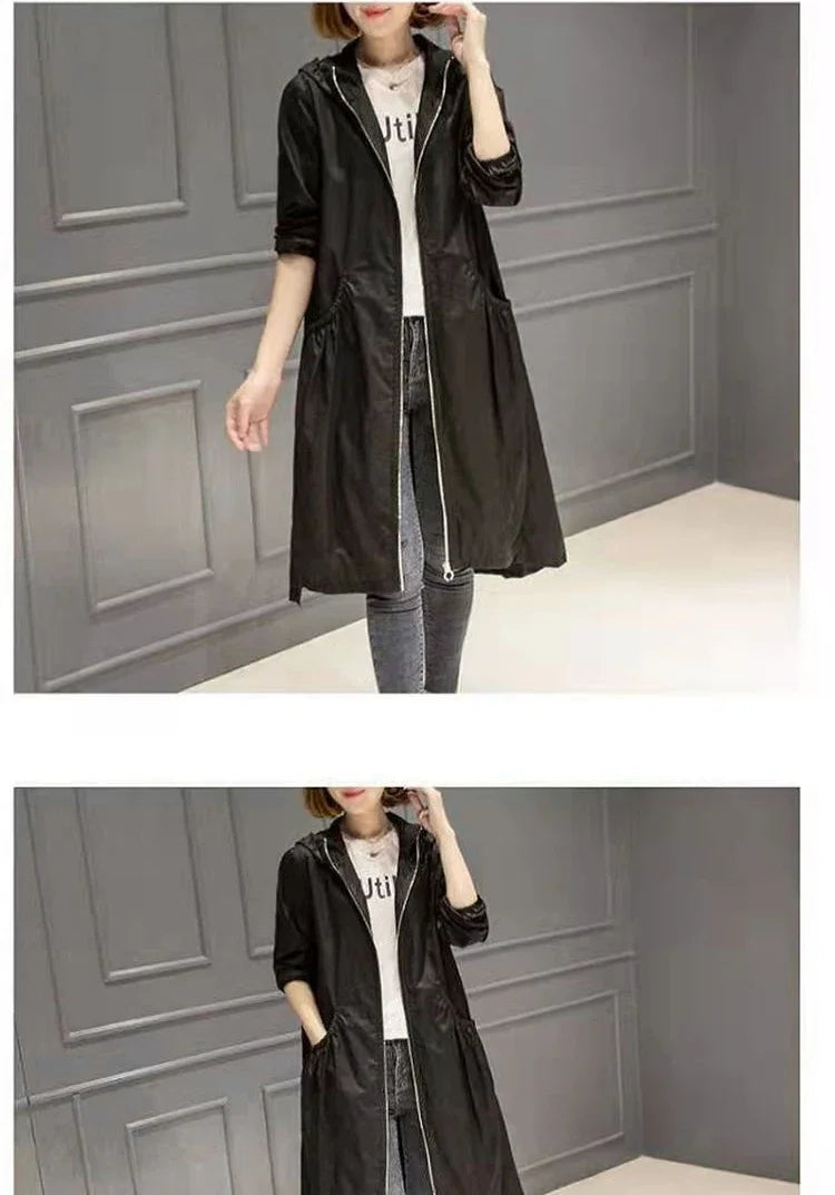 Korean Fashion Coats Thin and Light Windbreaker Women's Clothing