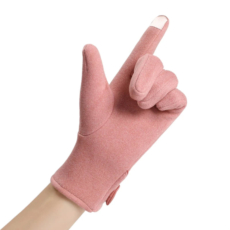 Lovely Bowknot Elegant Elasticity Soft Gloves