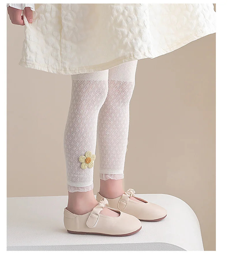 Girls Leggings Kids Hollow Out