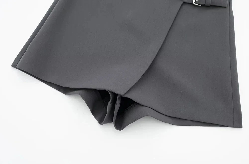 Asymmetric Shorts Skirts