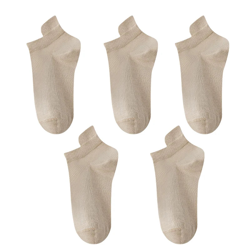 10pieces=5 Pairs Women Socks Casual Breathable High Quality Ankle Sock