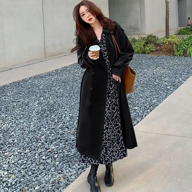 Loose Trench Coat Midi Length