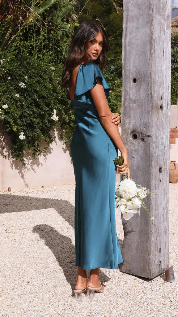 New Women's Elegant and Sexy Satin Slimming dress