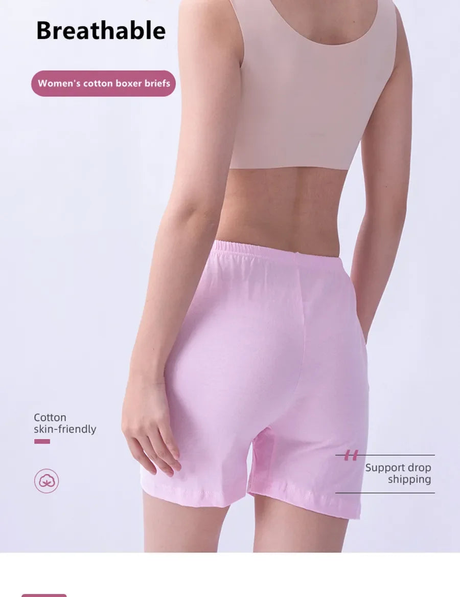 6ps/lot large size Boxer women cotton
