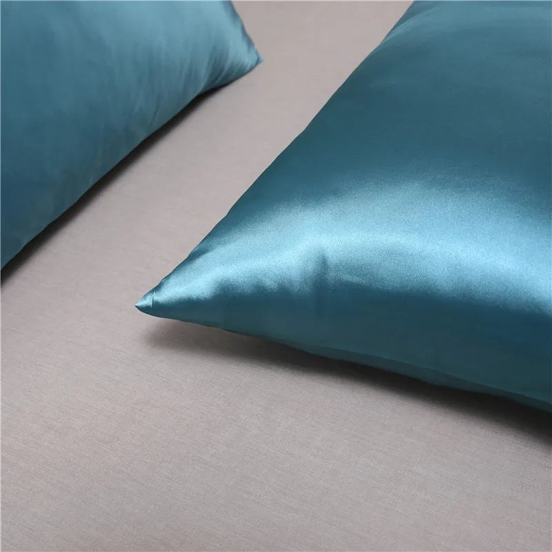 Pillowcase Silk Pillow Cover Silky Satin 1pc