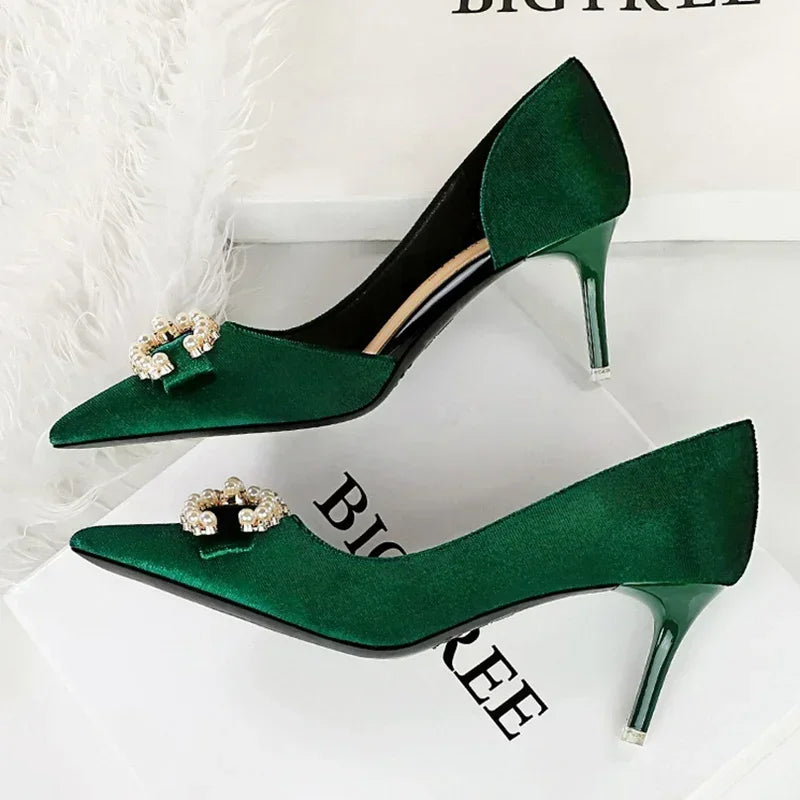 Women 7cm Thin High Heels