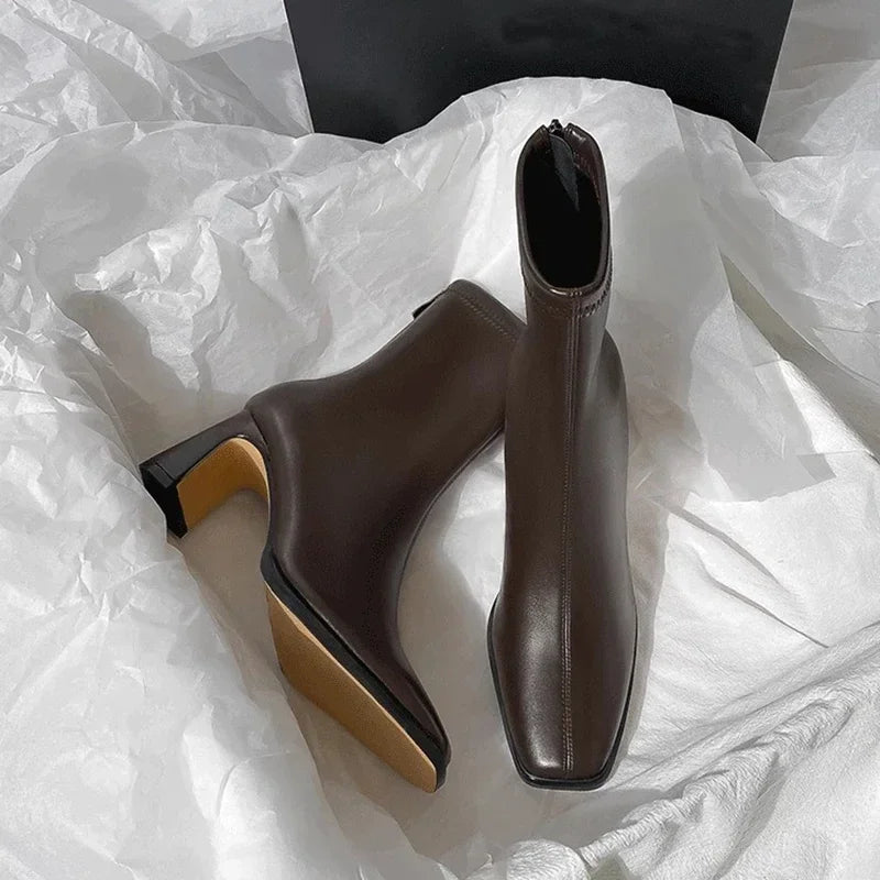 Vintage Warm Cotton Women Ankle Boots