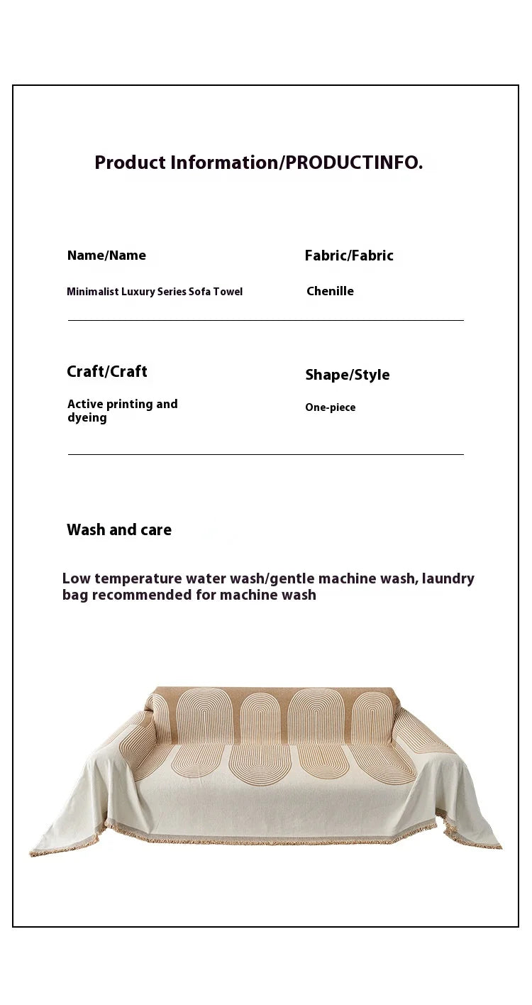 Nordic Chenille Sofa Cover Tassel Lace Blanket Cover For Sofa Full Cover L Shape Cover Sofa 3 Pcs 2 Seater