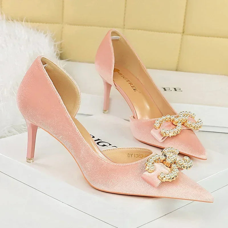 Women 7cm Thin High Heels