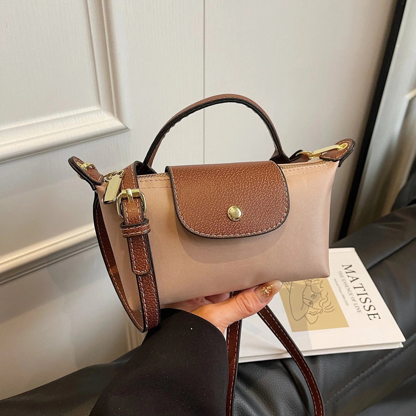 Retro Fashion Nylon Dumpling Bag
