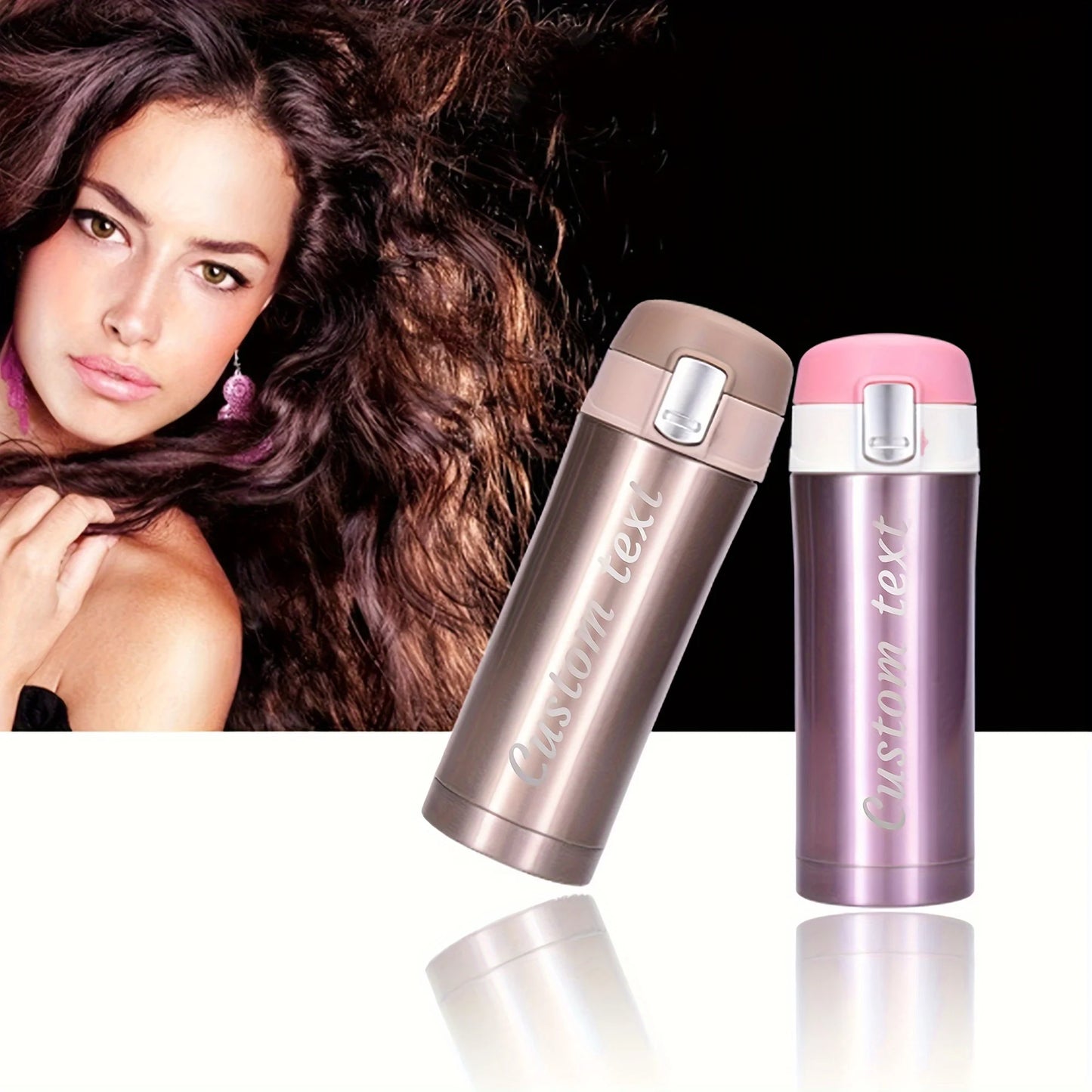 Personalized Laser Engraved Name Insulated Bottle with Lock
