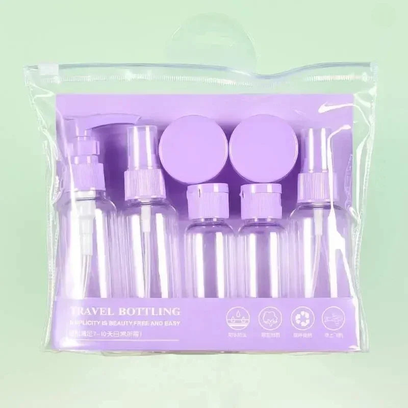 7PCS Travel Bottle Bag Wash Set