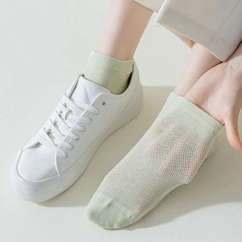12 Pairs New Woman Cotton Socks Short Thin