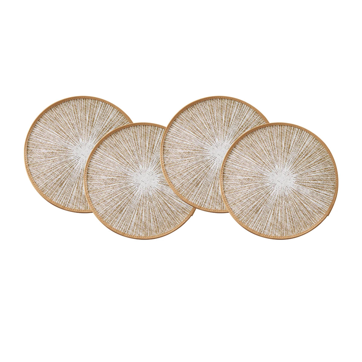 2/4/6/8pcs Round Burlap Macrame Placemats
