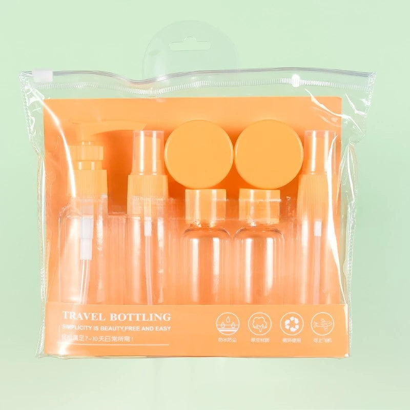 7PCS Travel Bottle Bag Wash Set