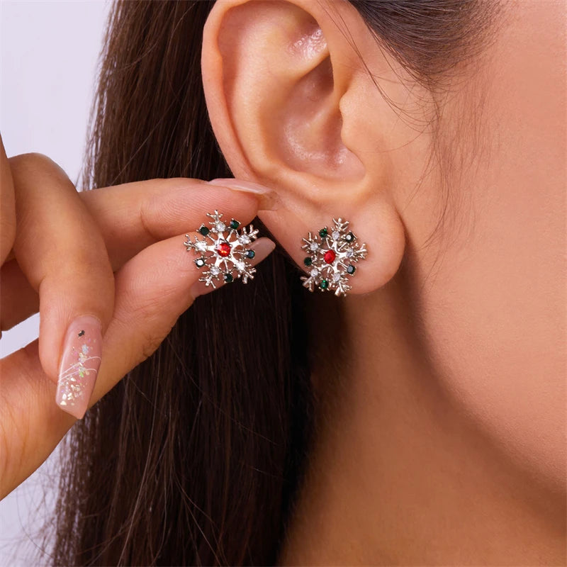 Sparking Snowflake Earrings