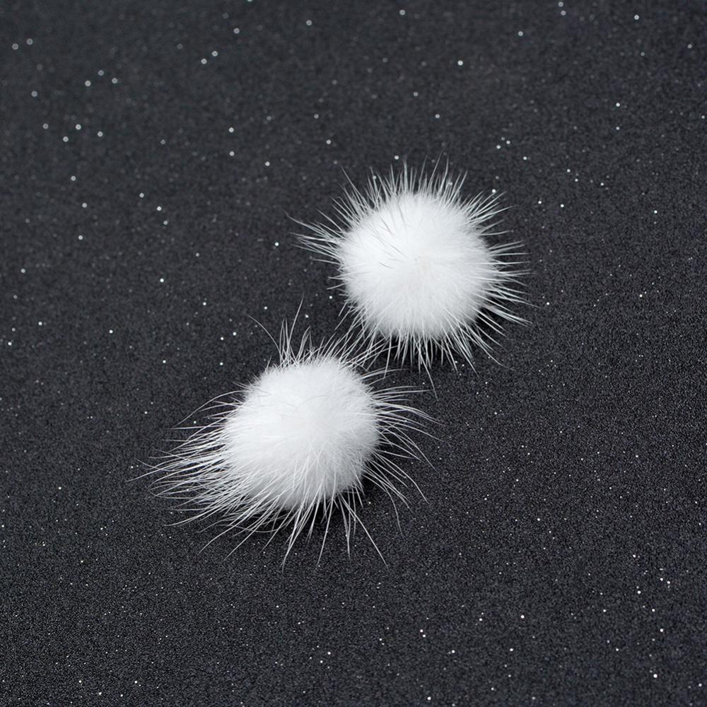 Women's Earrings Fashion Furry Fluffy Ball Stud Earrings Girls