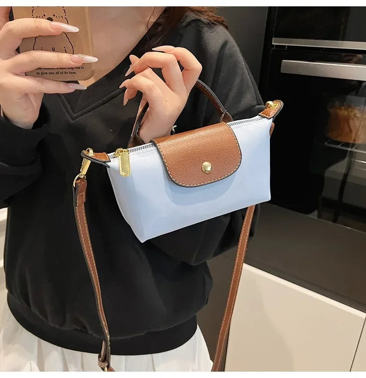 Retro Fashion Nylon Dumpling Bag