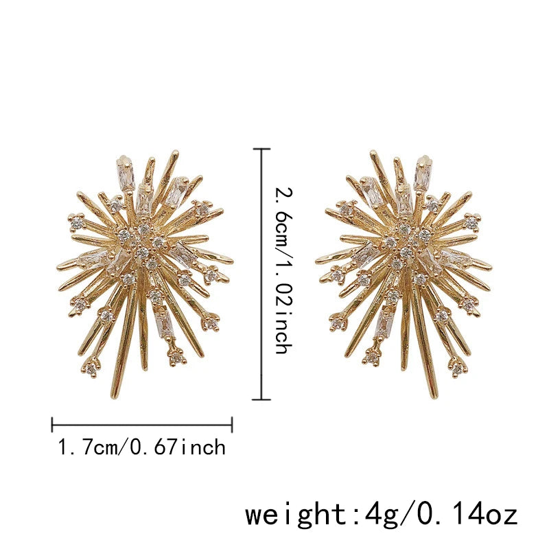 Sparking Snowflake Earrings